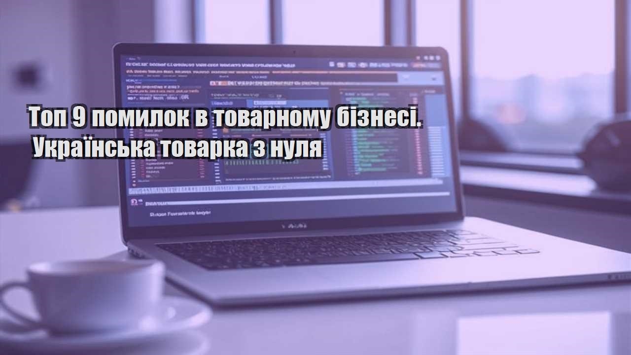 top 9 pomylok v tovarnomu biznesi. ukrayinska tovarka z nulya