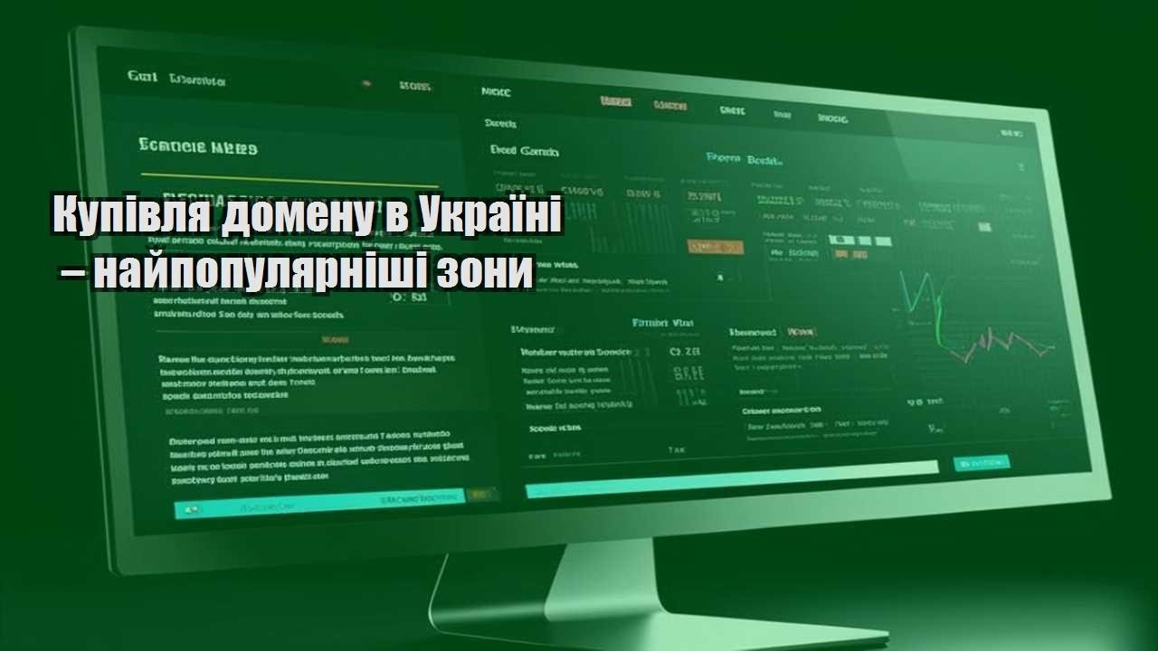 kupivlya domenu v ukrayini – najpopulyarnishi zony