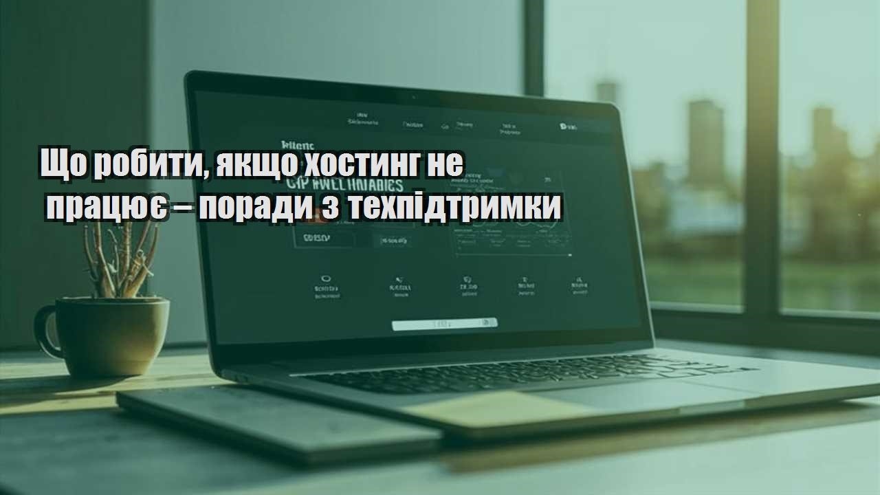 shho robyty yakshho hostyng ne praczyuye – porady z tehpidtrymky