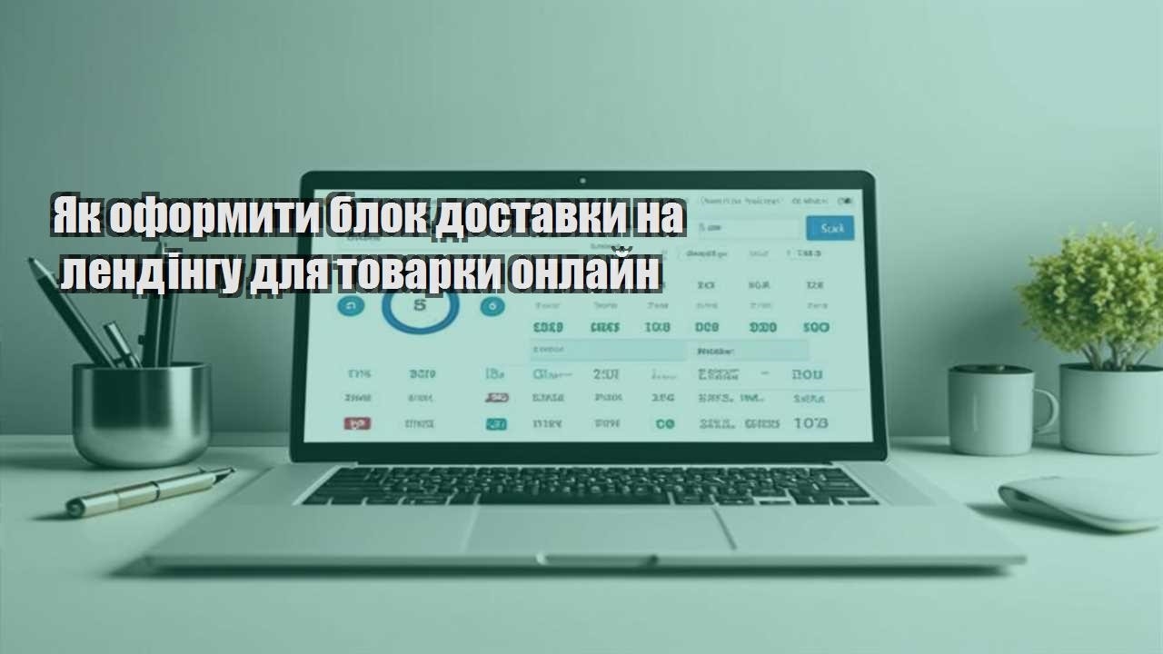 yak oformyty blok dostavky na lendingu dlya tovarky onlajn