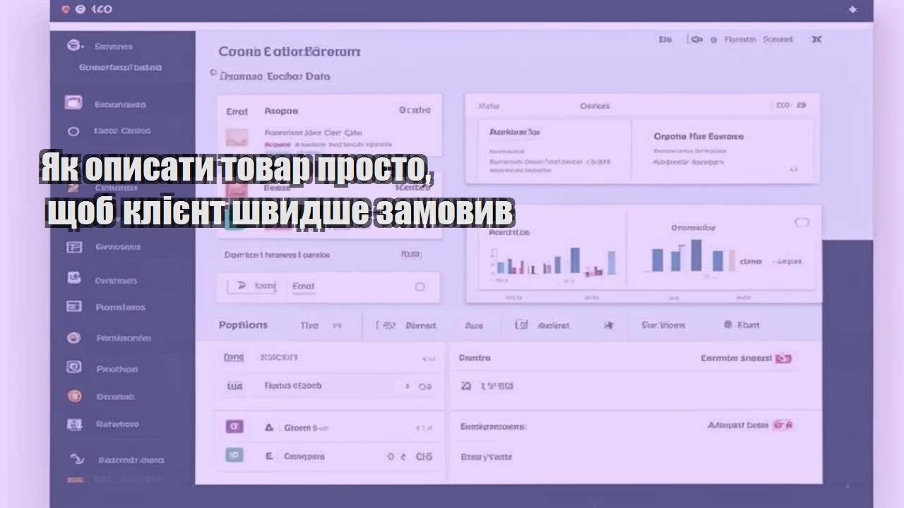 yak opysaty tovar prosto shhob kliyent shvydshe zamovyv