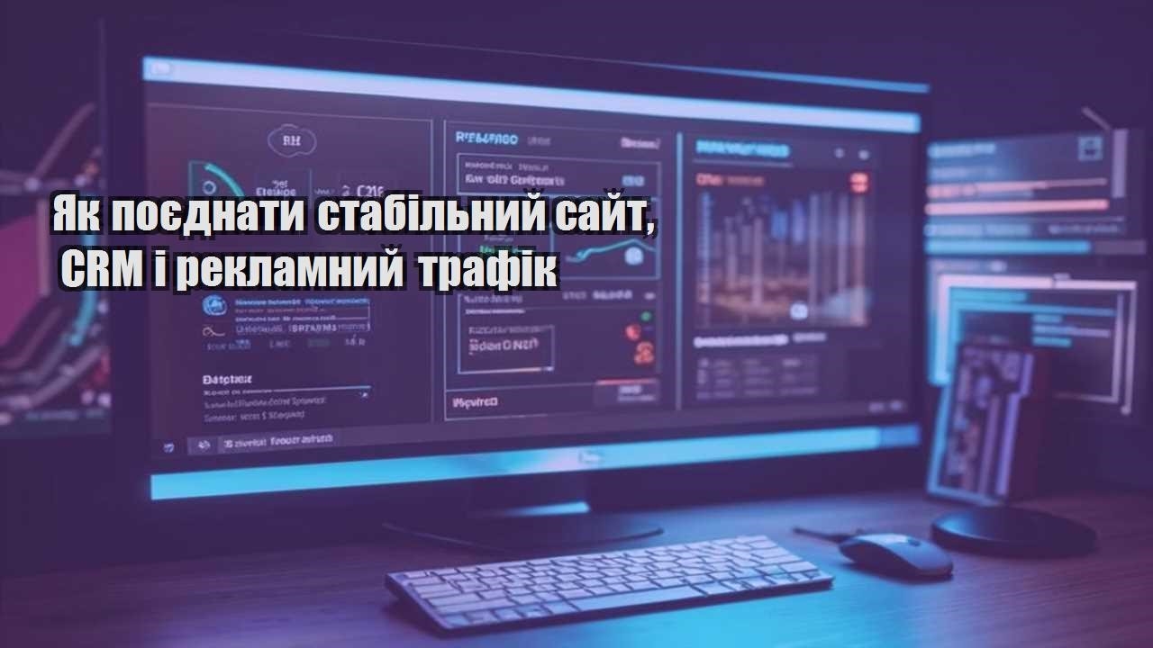 yak poyednaty stabilnyj sajt crm i reklamnyj trafik