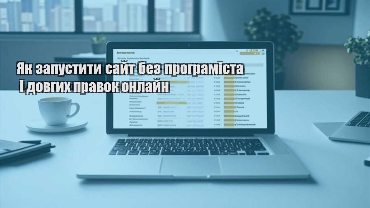 yak zapustyty sajt bez programista i dovgyh pravok onlajn