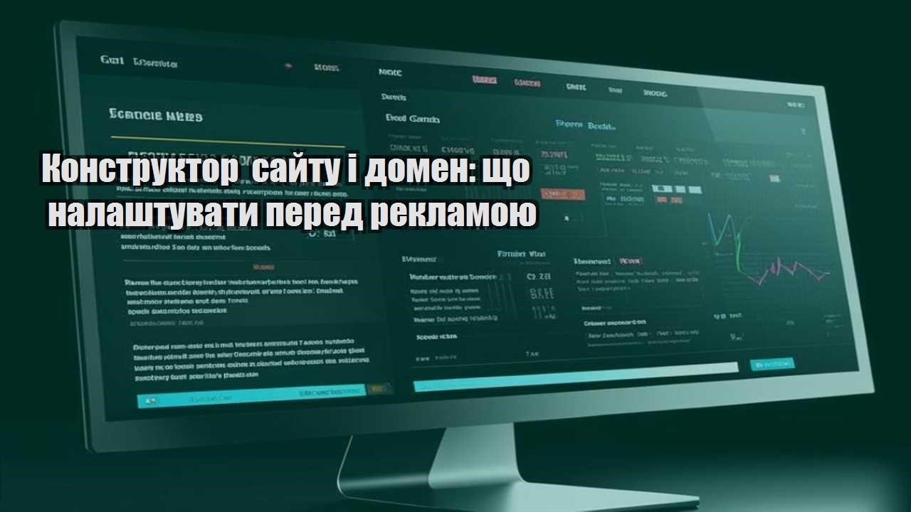 konstruktor sajtu i domen shho nalashtuvaty pered reklamoyu
