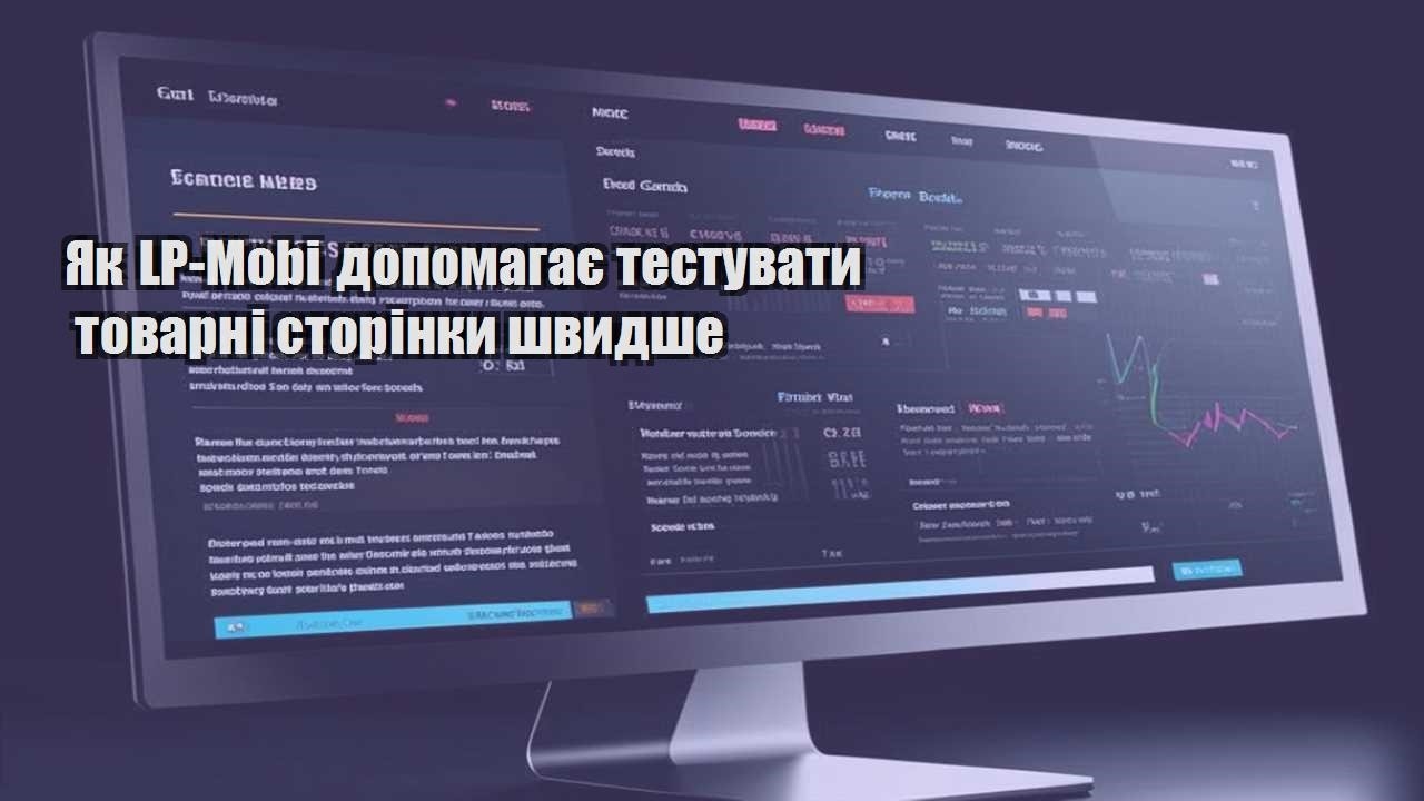 yak lp mobi dopomagaye testuvaty tovarni storinky shvydshe