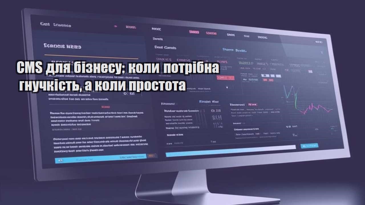 cms dlya biznesu koly potribna gnuchkist a koly prostota
