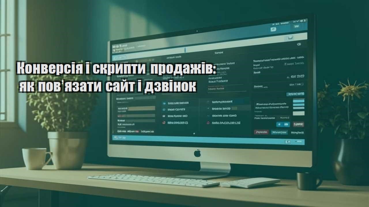 konversiya i skrypty prodazhiv yak povʼyazaty sajt i dzvinok