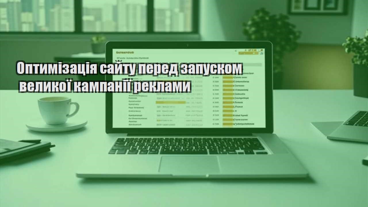 optymizacziya sajtu pered zapuskom velykoyi kampaniyi reklamy