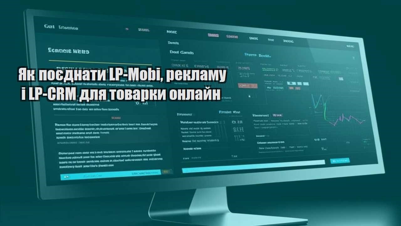 yak poyednaty lp mobi reklamu i lp crm dlya tovarky onlajn
