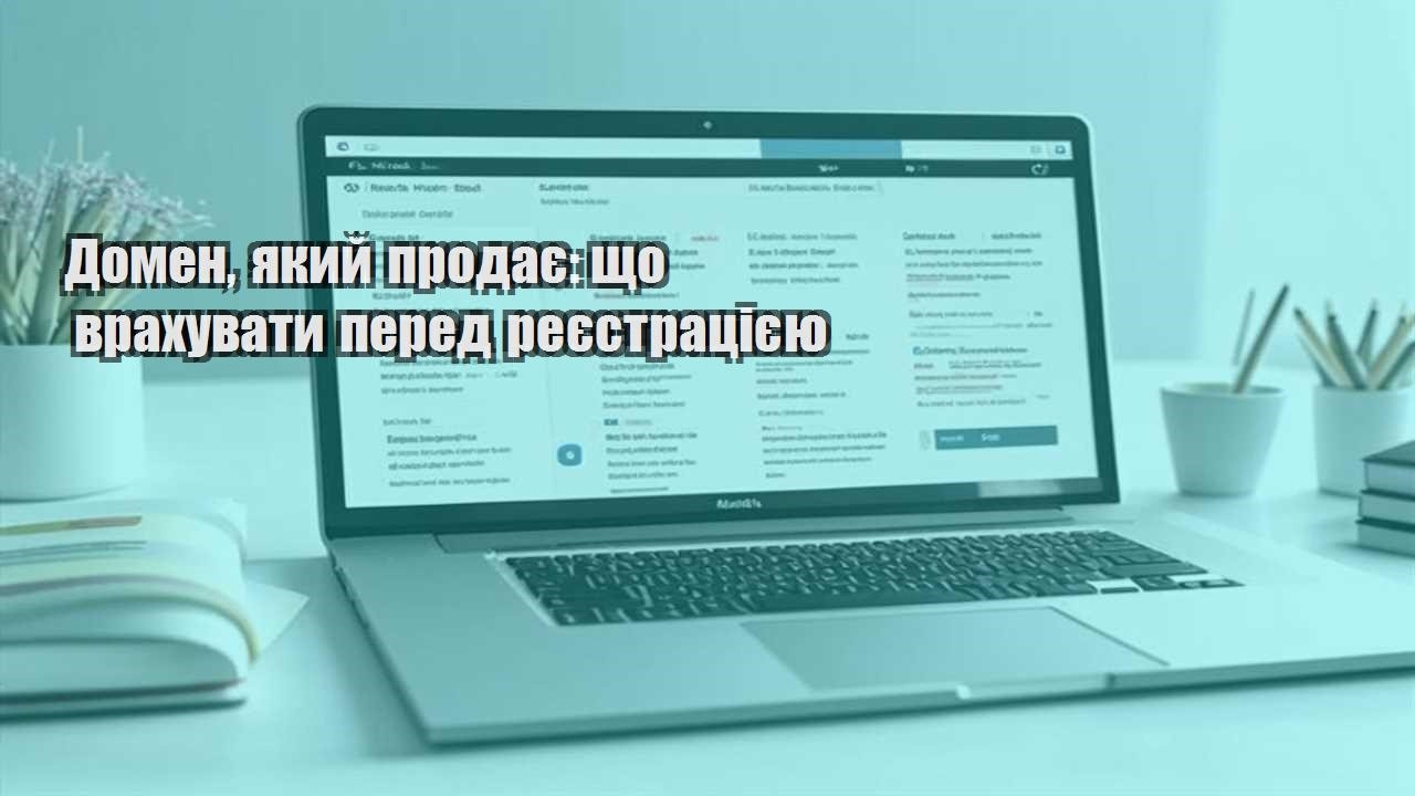 domen yakyj prodaye shho vrahuvaty pered reyestracziyeyu