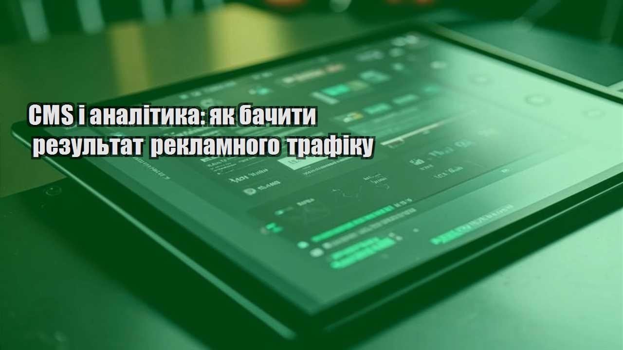 cms i analityka yak bachyty rezultat reklamnogo trafiku