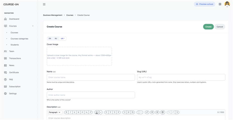 course on qzftg