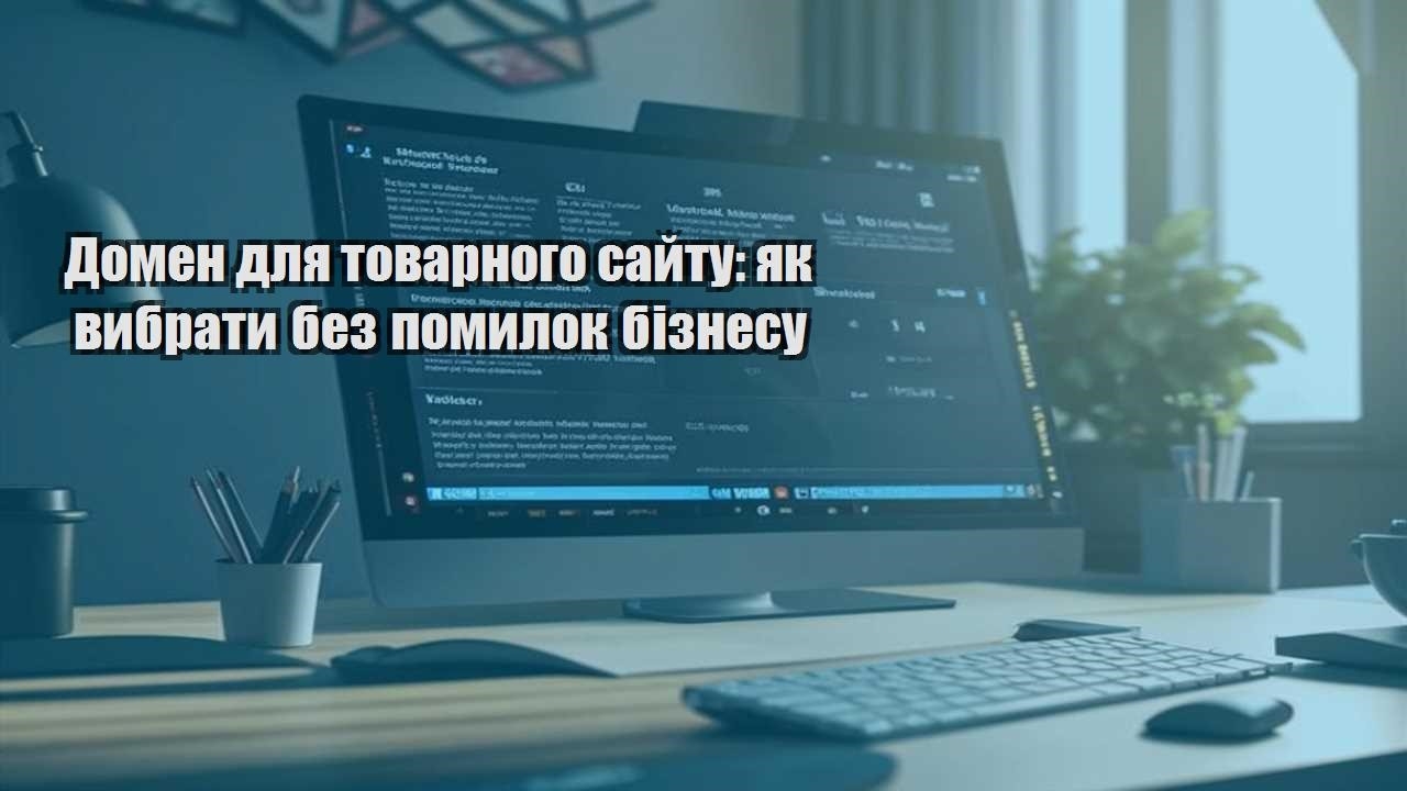 domen dlya tovarnogo sajtu yak vybraty bez pomylok biznesu