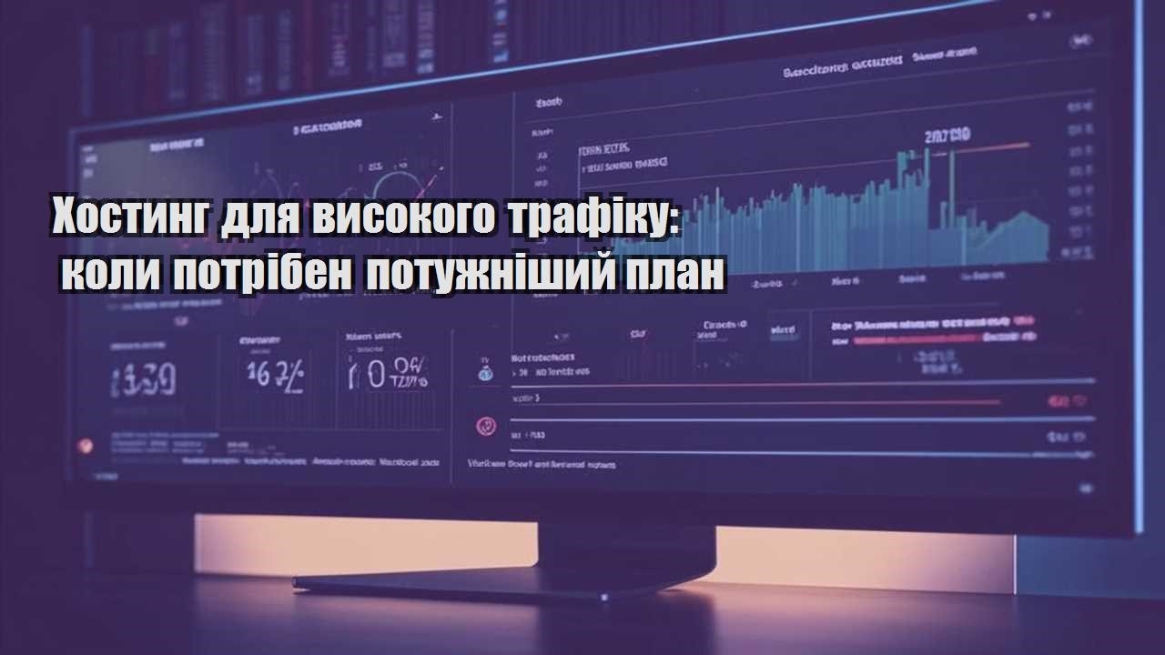 hostyng dlya vysokogo trafiku koly potriben potuzhnishyj plan