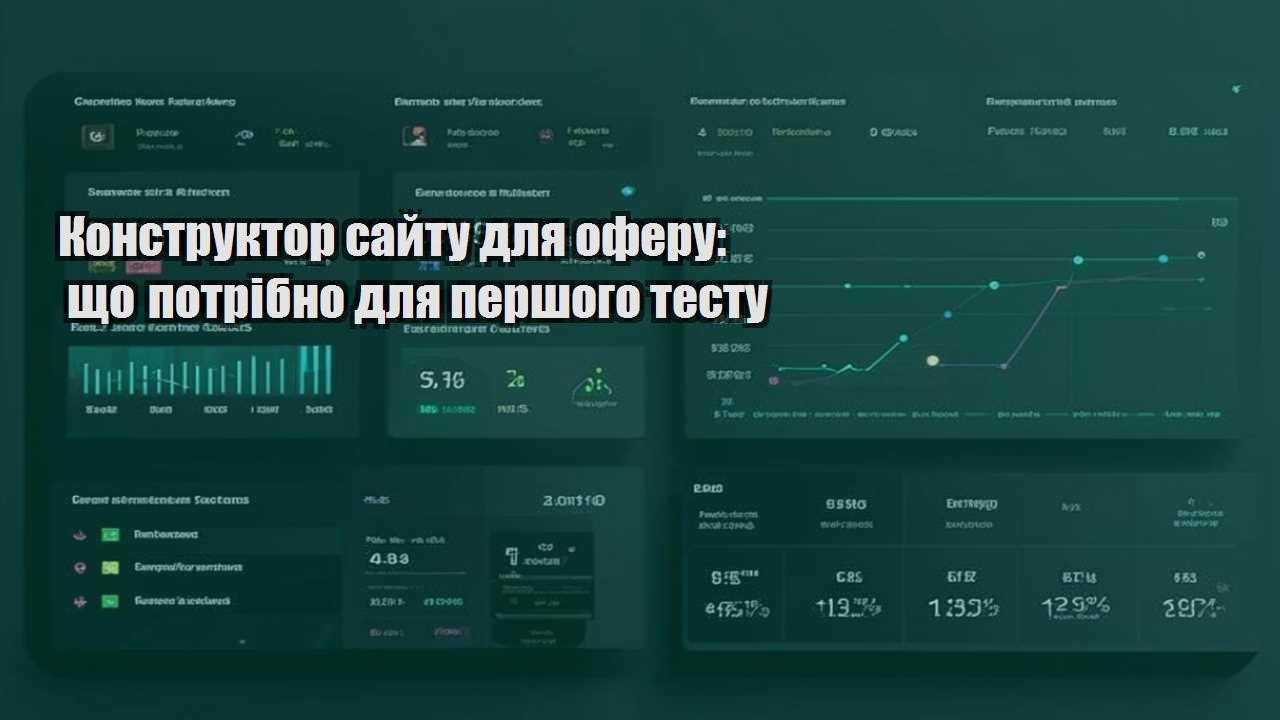konstruktor sajtu dlya oferu shho potribno dlya pershogo testu