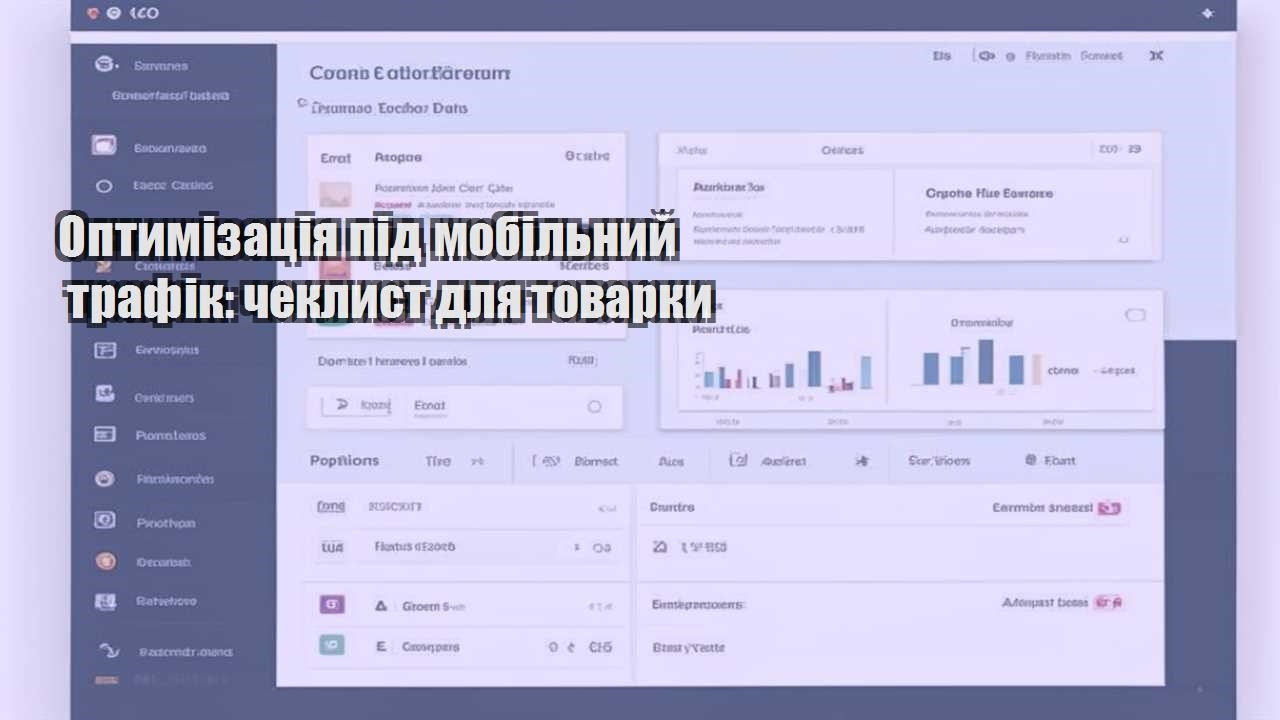 optymizacziya pid mobilnyj trafik cheklyst dlya tovarky