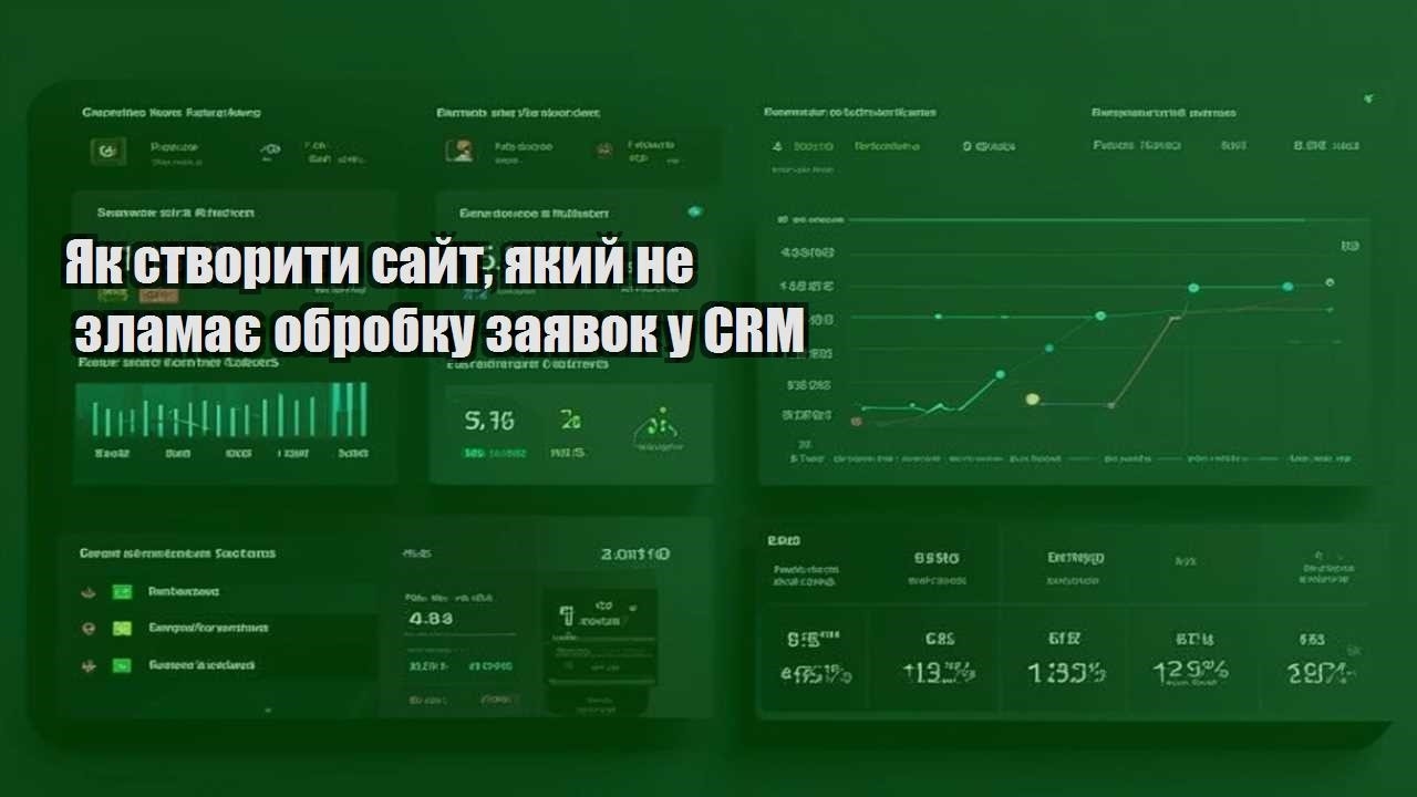 yak stvoryty sajt yakyj ne zlamaye obrobku zayavok u crm